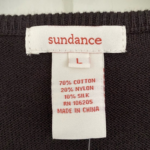 NEW, Sundance, Floral Embroidered Cardigan, Button-up, Black - Picture 6 of 8